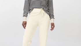 hessnatur Damen Frottee Schlafhose aus Bio-Baumwolle - natur - Größe 48