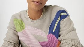 hessnatur Damen Pullover Relaxed aus Bio-Baumwolle - beige - Größe S
